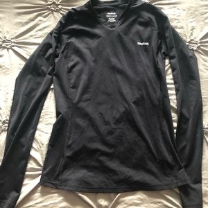 V neck Reebok long sleeve